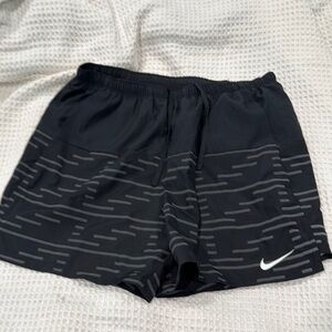 Nike Black and Gray Patterned Shorts